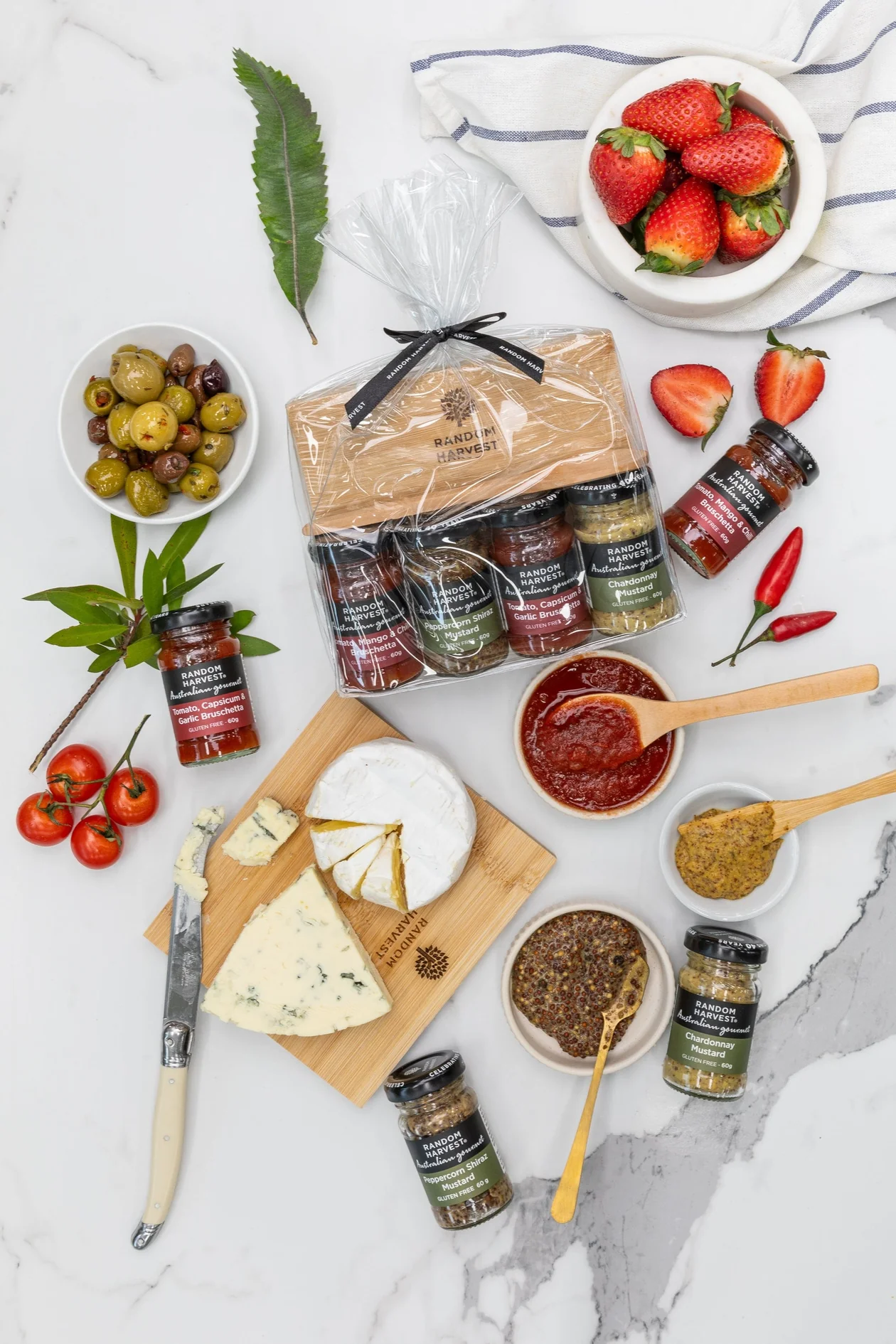 Cheese board picnic gift pack