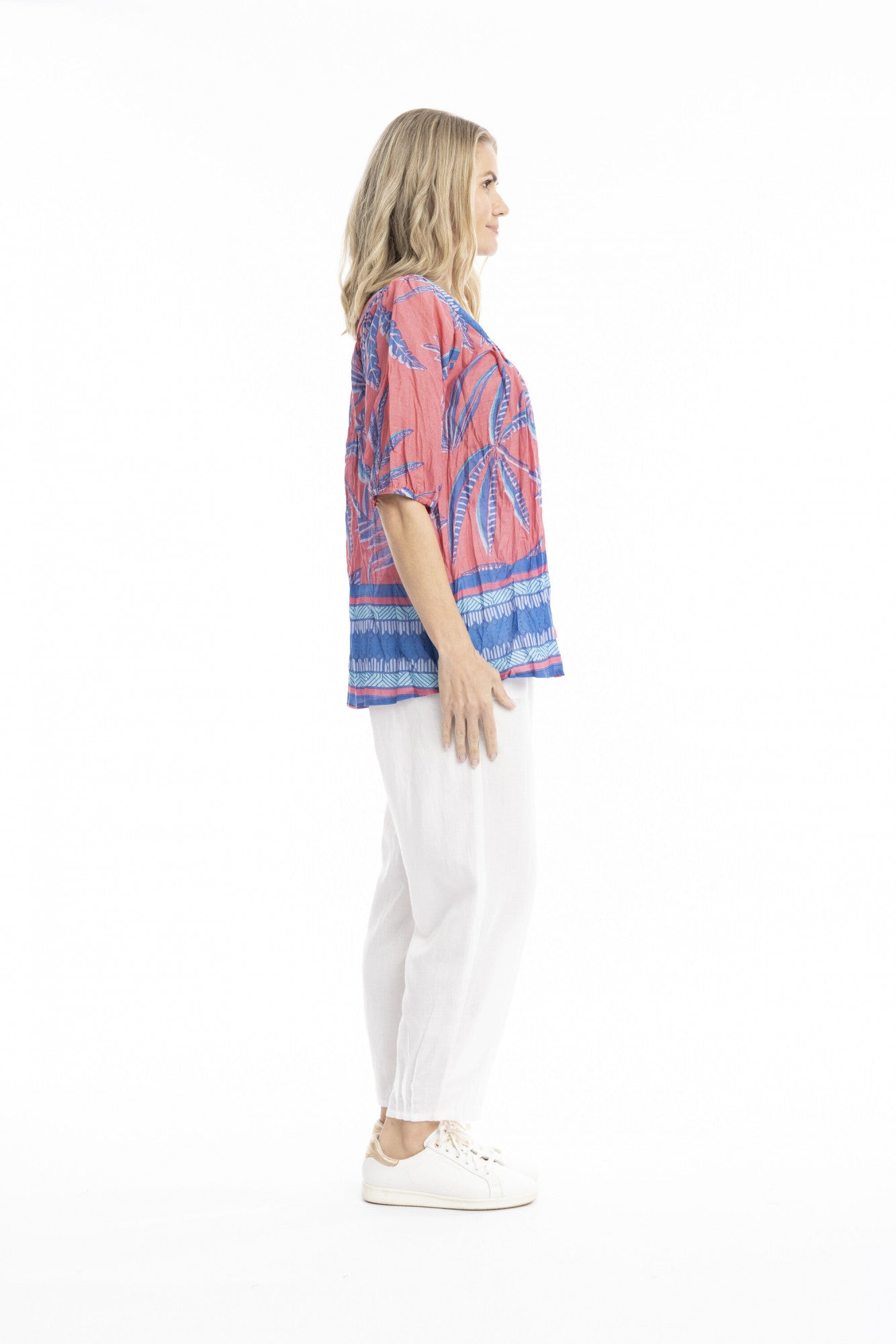 Tessa V neck tassel top