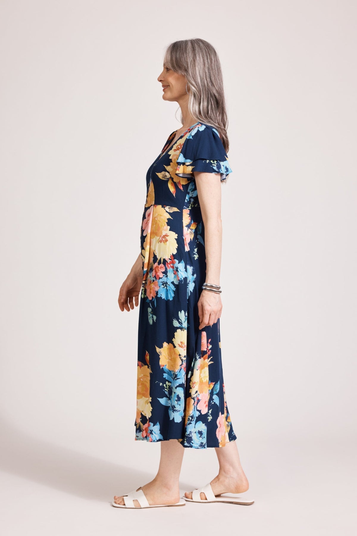 Parisio button down Midi dress