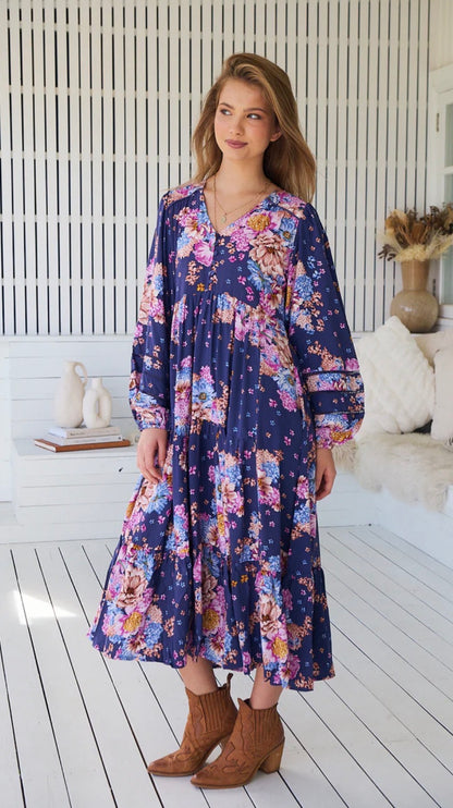 Eve Midi Jaase dress- wild whim