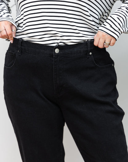 Mum Denim jeans -Black