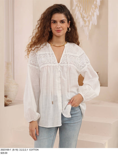 Iris Maxi Matilda lace top
