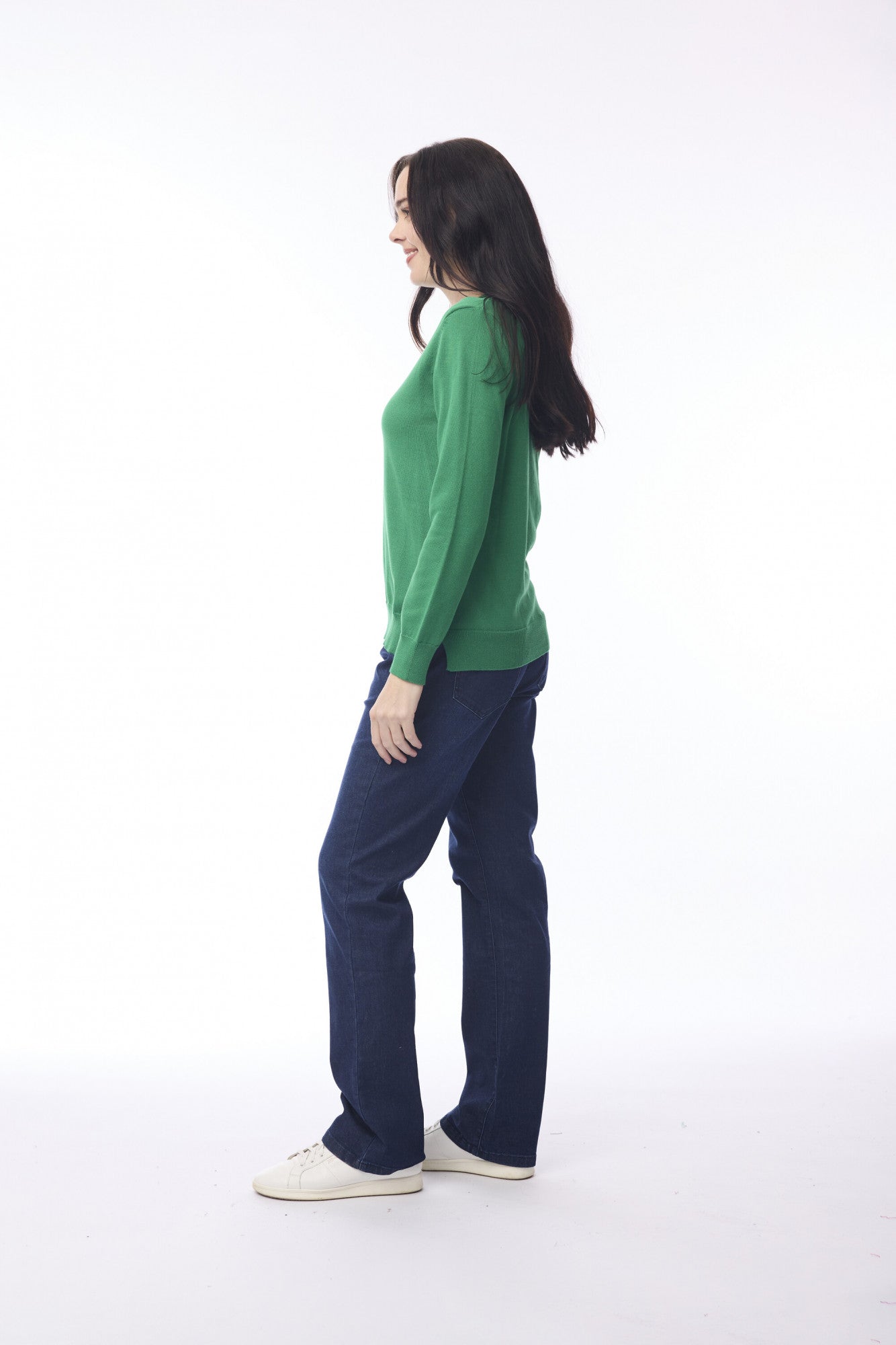 Knit V neck - Green