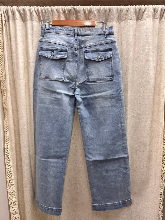 Addison wide leg Jean - light blue