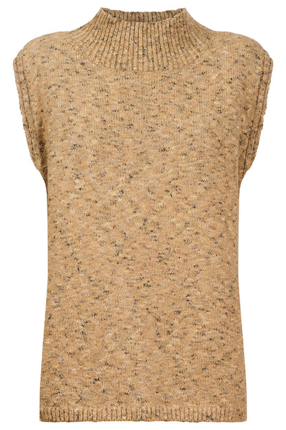 Zarda knit vest- mocha