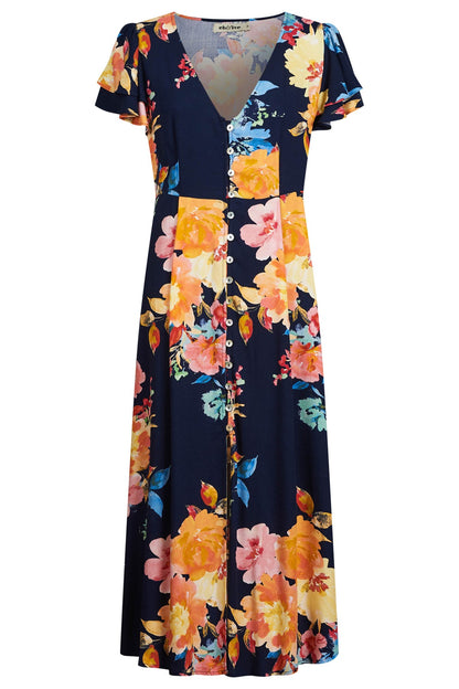 Parisio button down Midi dress