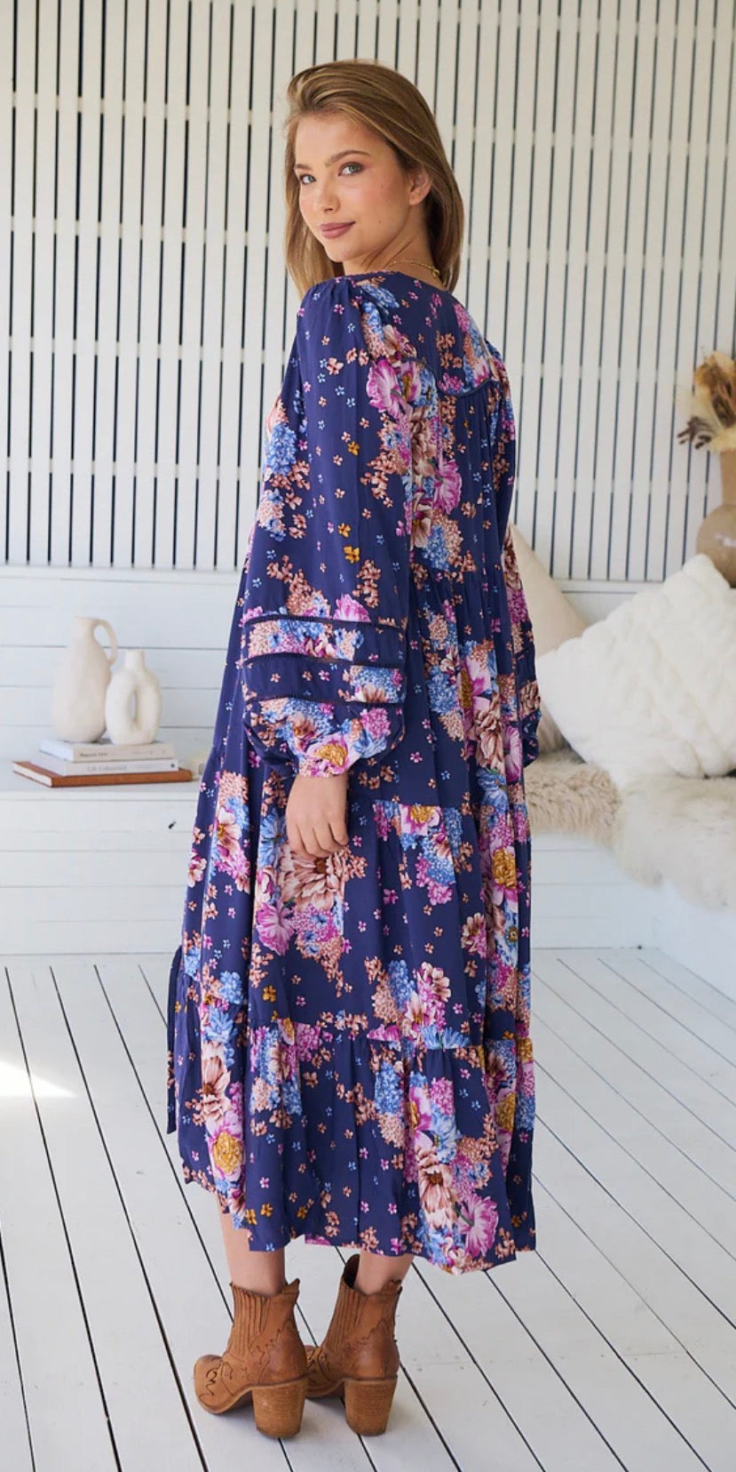 Eve Midi Jaase dress- wild whim