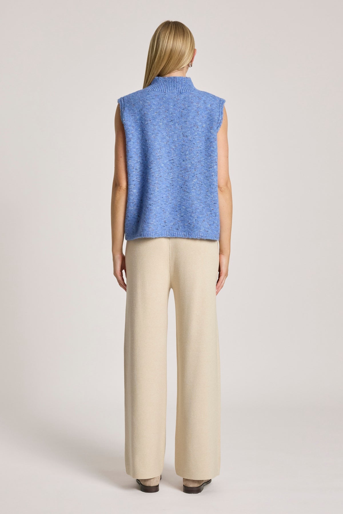 Zarda knit vest- blue