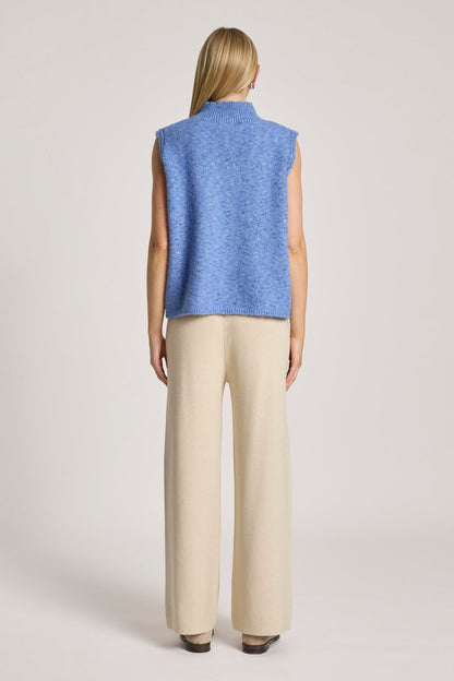 Zarda knit vest- blue