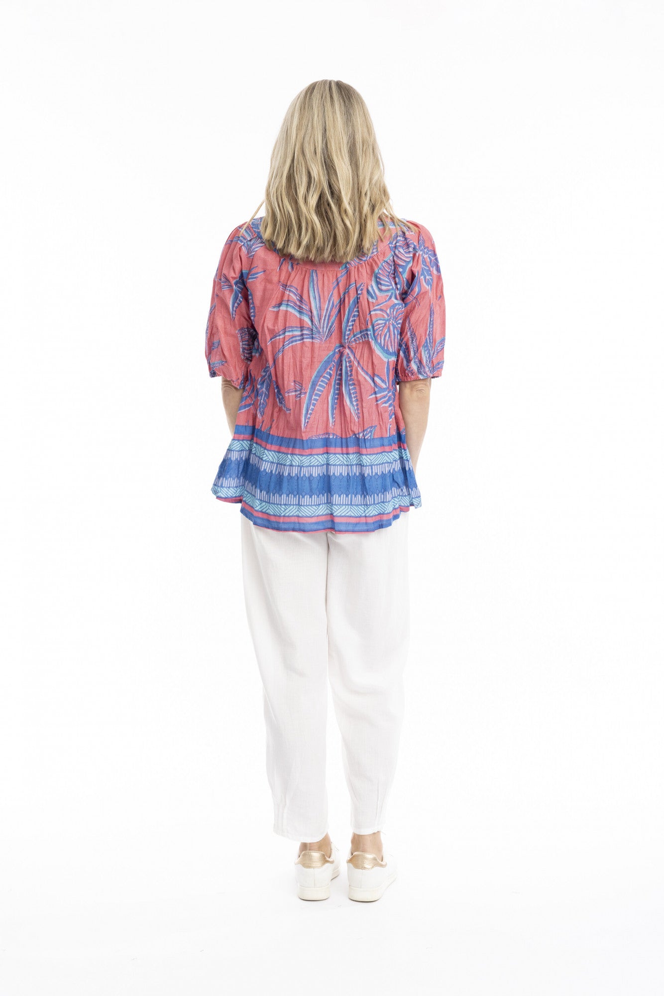 Tessa V neck tassel top