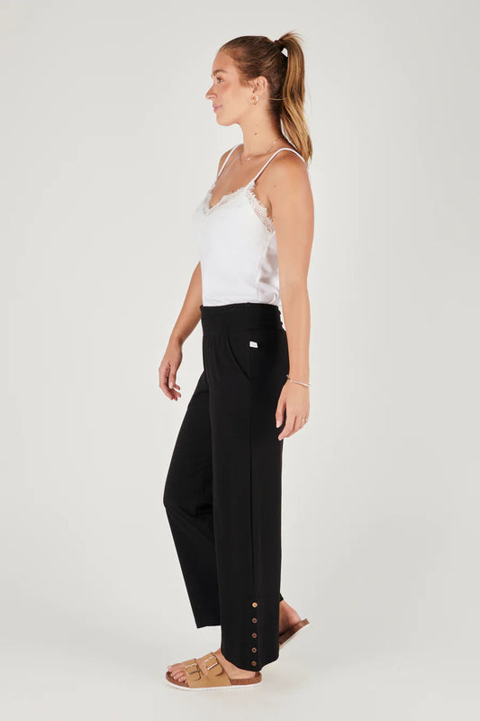 Shirred waistband pant