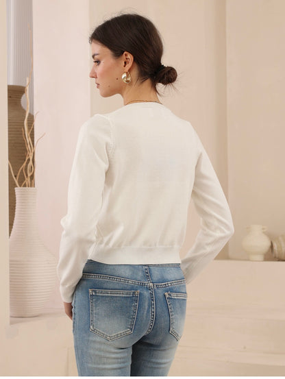 Juno Cardigan White or Red