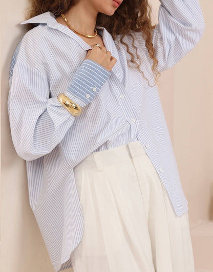 Iris Maxi Montana stripe shirt