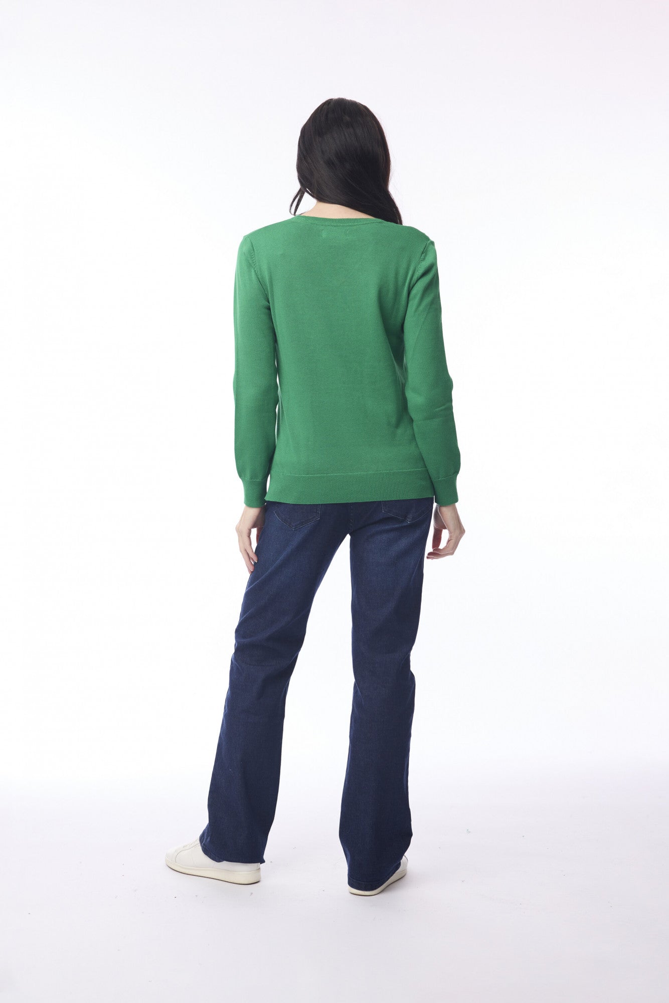 Knit V neck - Green