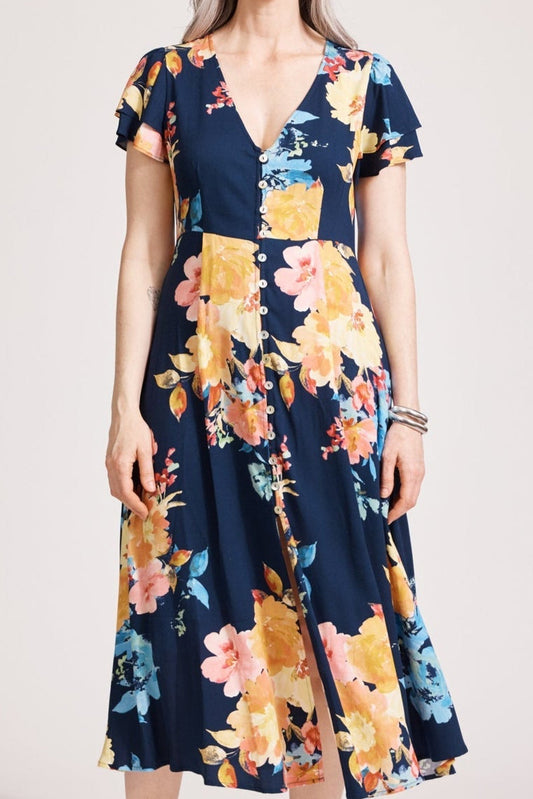 Parisio button down Midi dress