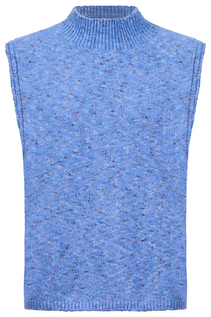 Zarda knit vest- blue