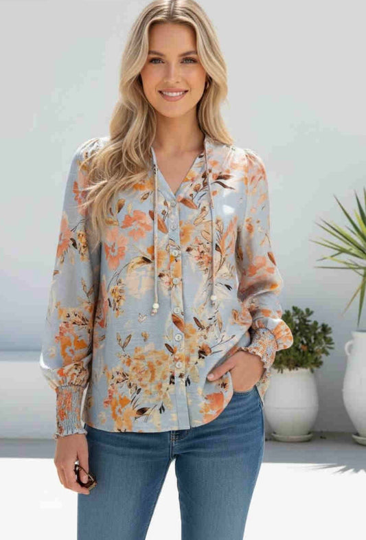 Aria floral blouse