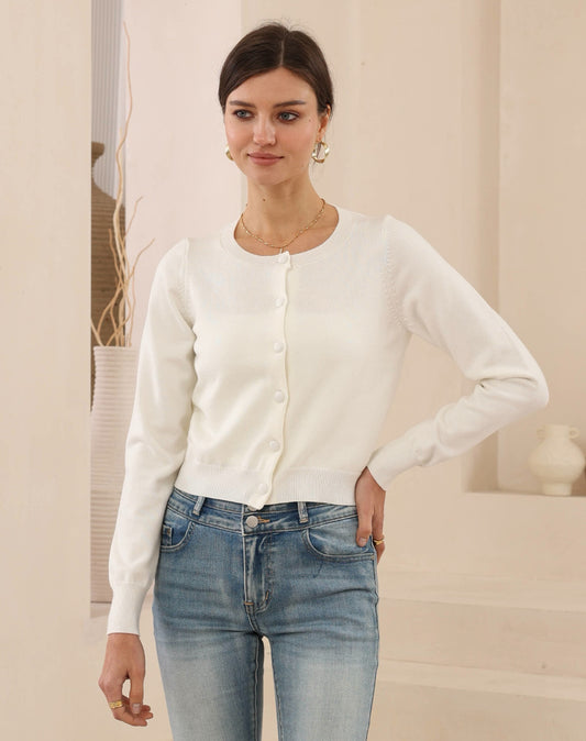Juno Cardigan White or Red