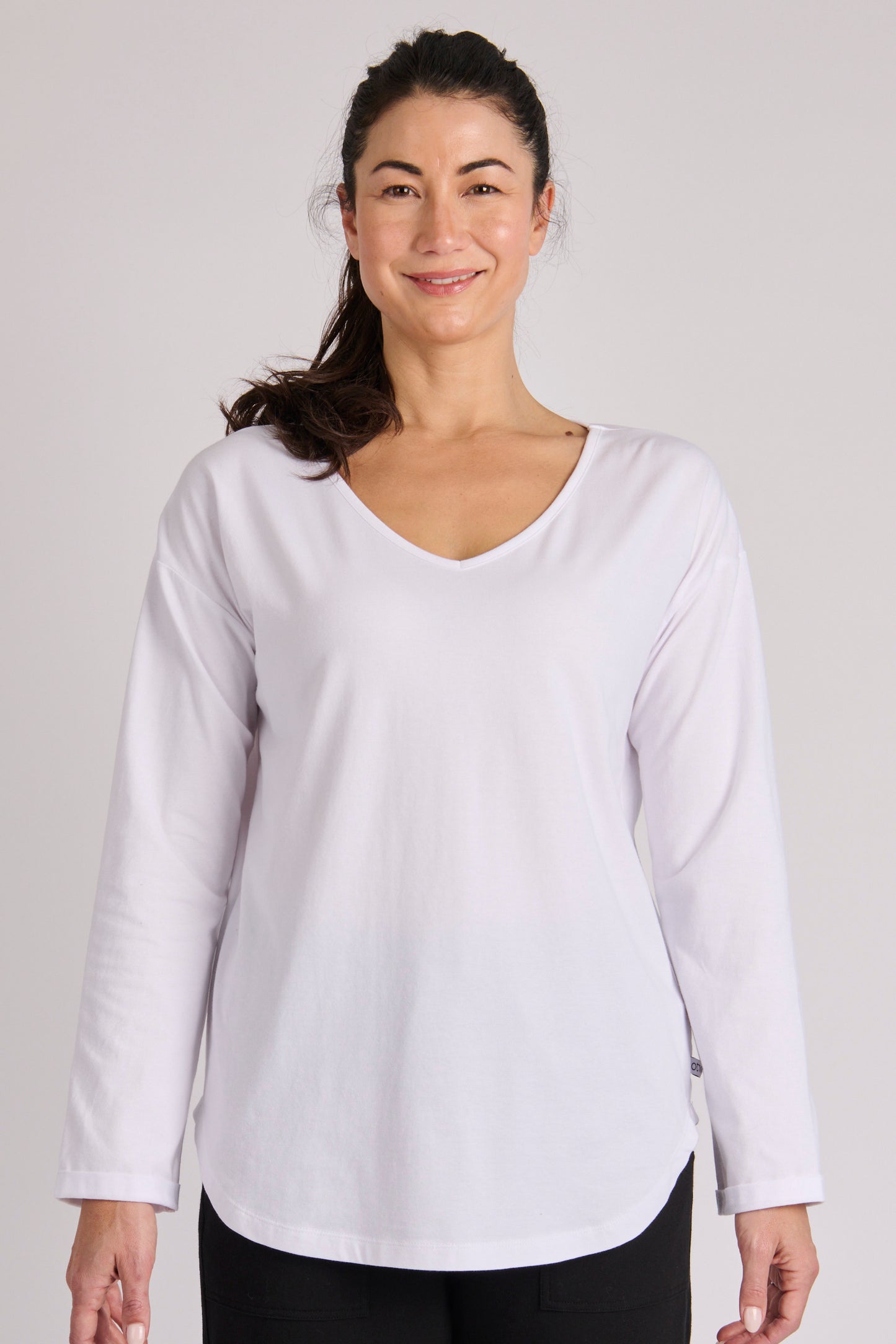 Cuff long sleeve tee