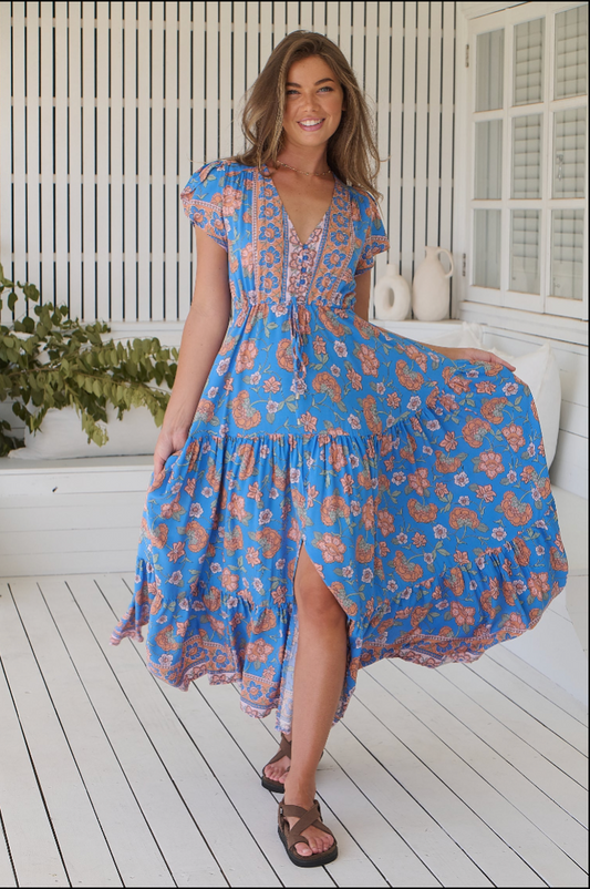 Sunseeker print Melissa Maxi Dress