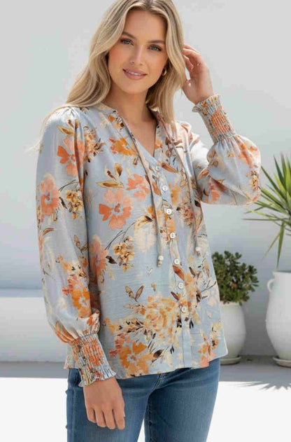 Aria floral blouse