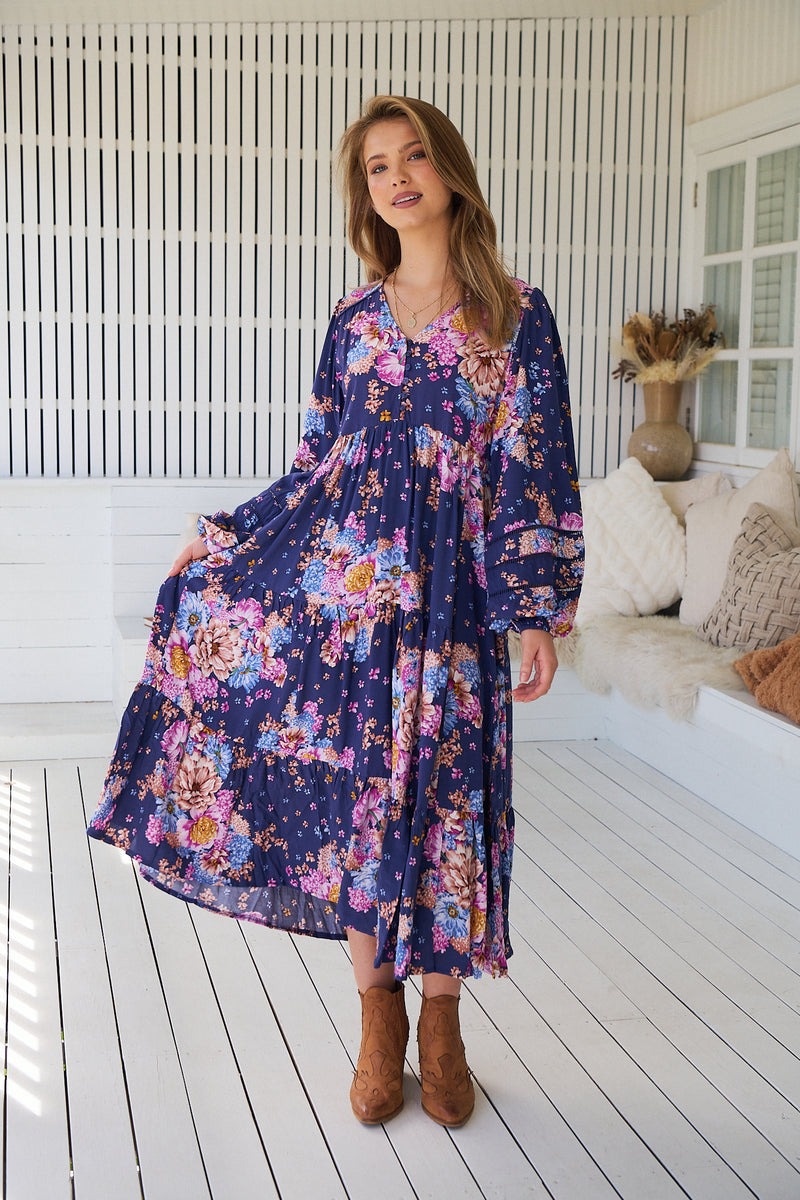 Eve Midi Jaase dress- wild whim