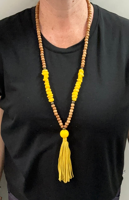Coloured bead necklace