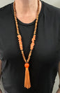 Coloured bead necklace
