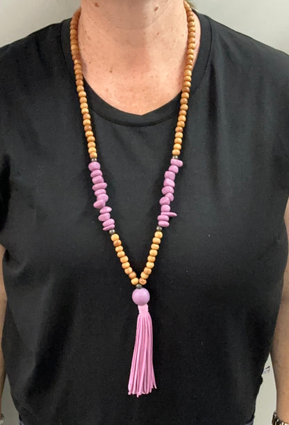 Coloured bead necklace