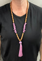 Coloured bead necklace