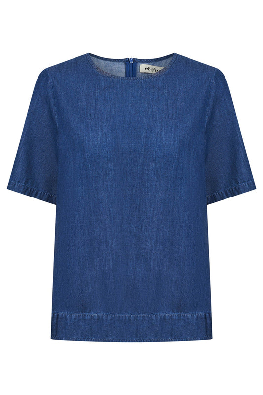 Melanie denim top
