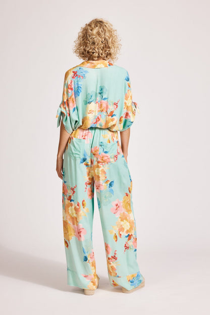 Parisio Pants- Mint Bloom