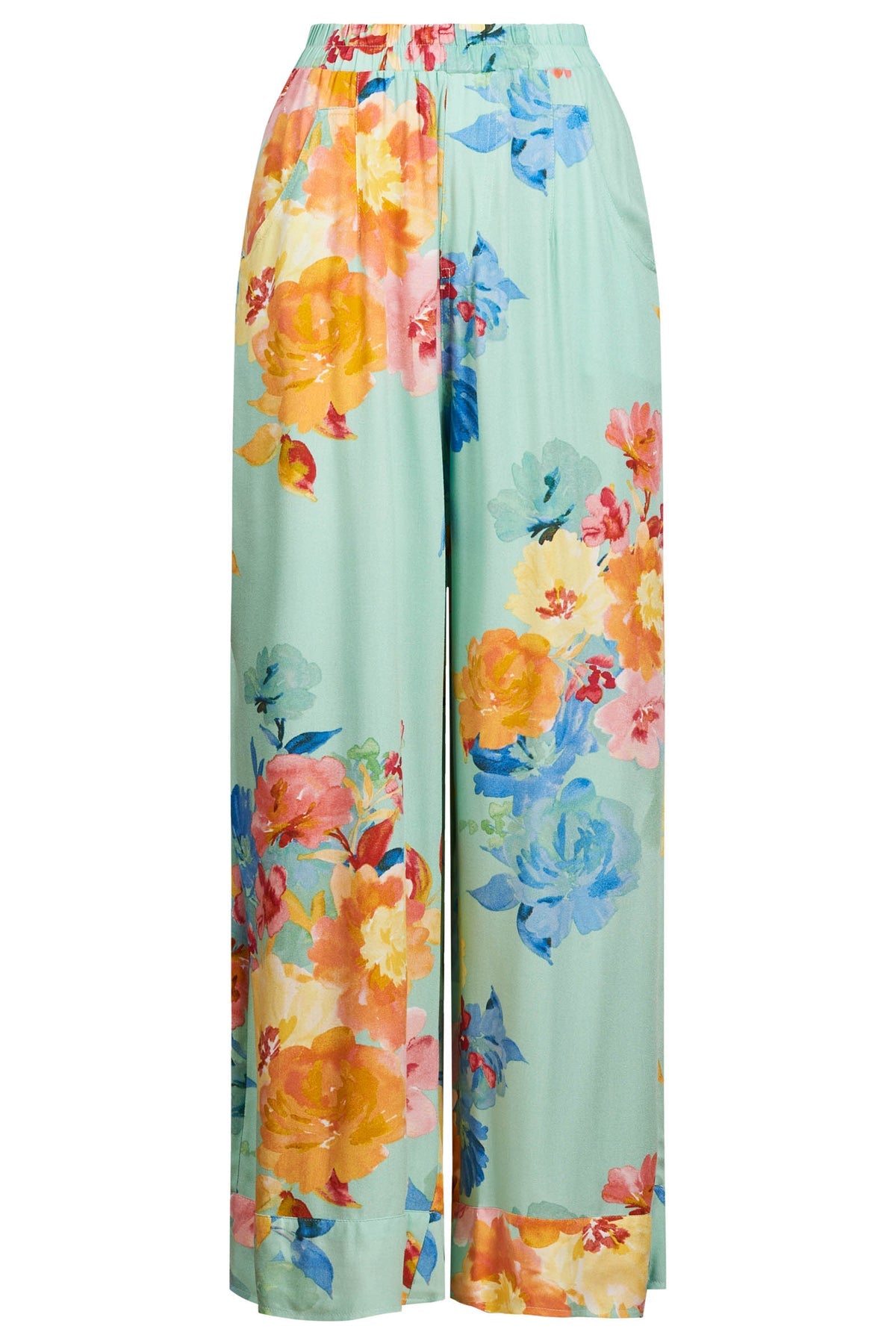 Parisio Pants- Mint Bloom
