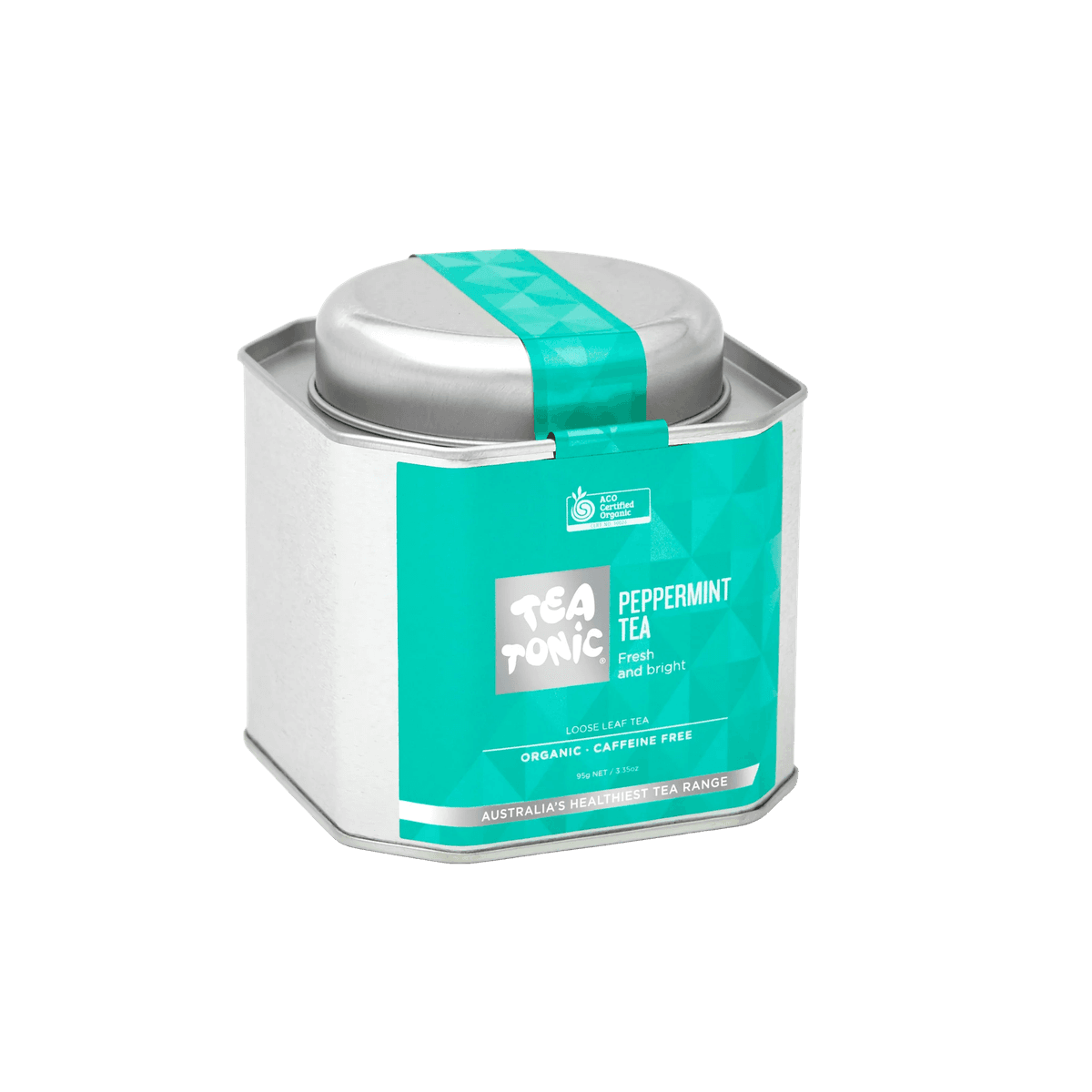 Peppermint loose leaf caddy tin