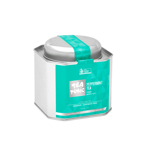 Peppermint loose leaf caddy tin