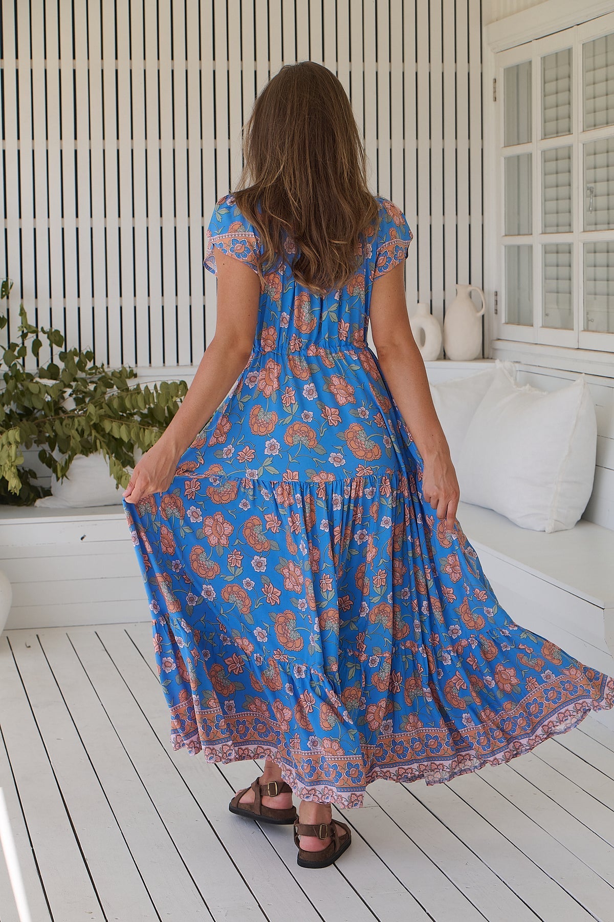 Sunseeker print Melissa Maxi Dress