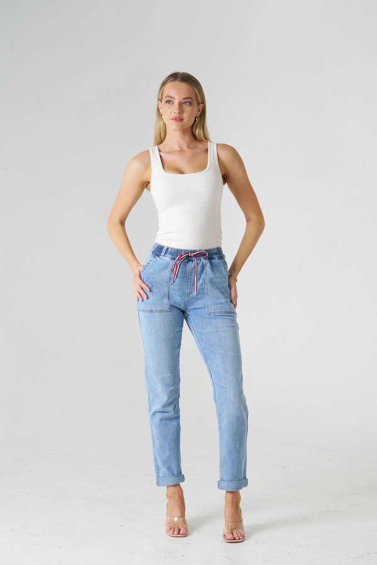 The Mod Jogger- Light denim