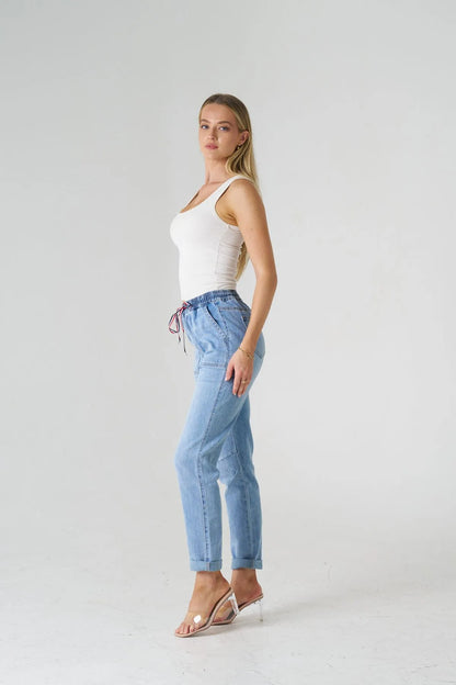 The Mod Jogger- Light denim