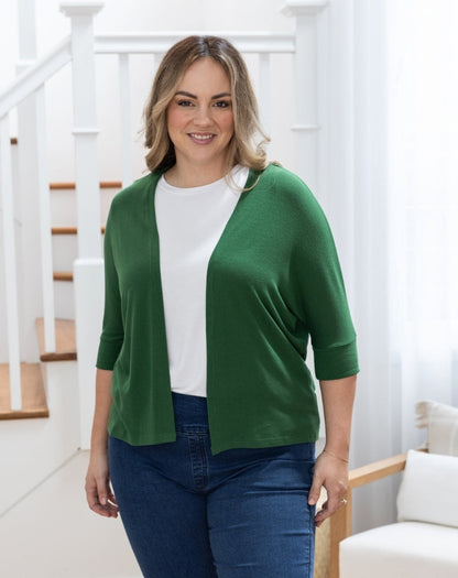 Slouch Shrug Forest Green