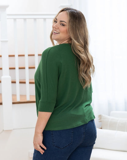 Slouch Shrug Forest Green