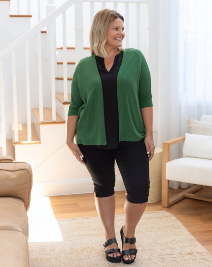 Slouch Shrug Forest Green