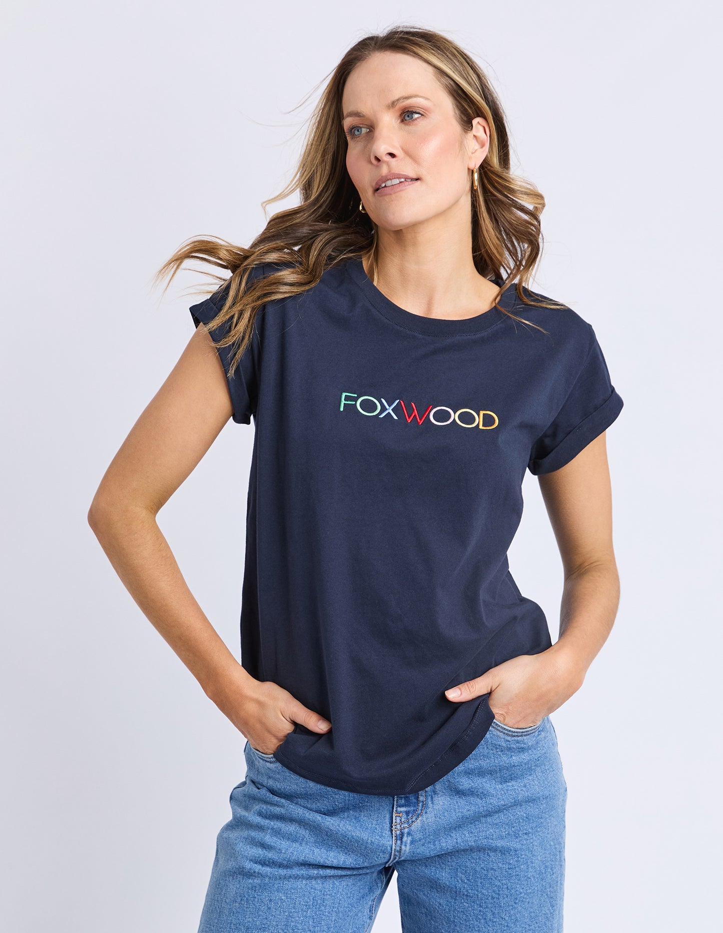 Confetti tee Navy