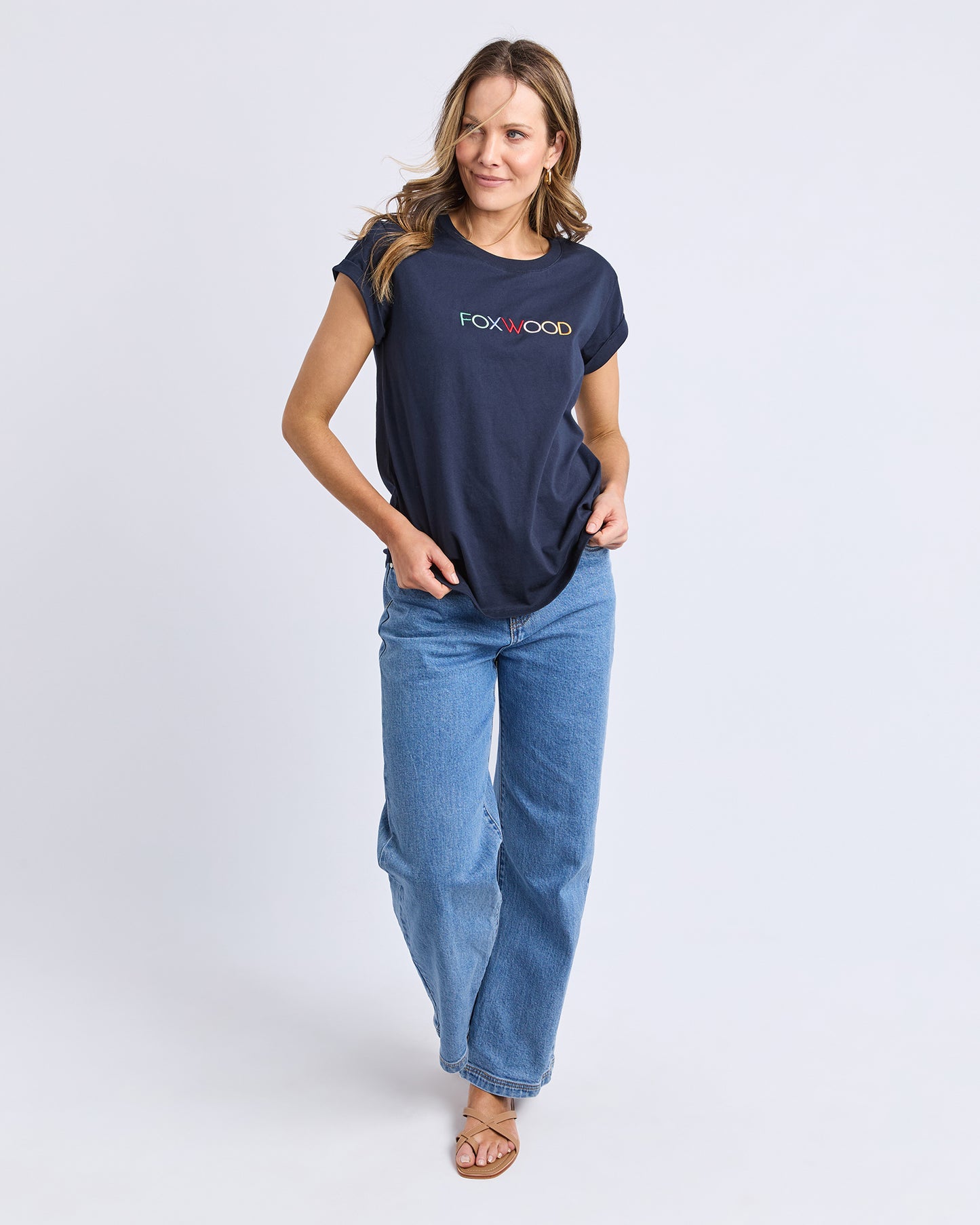 Confetti tee Navy