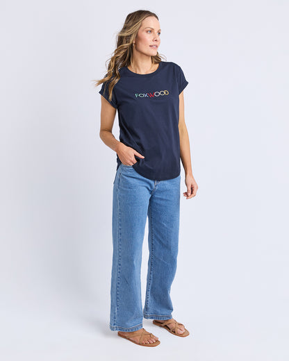 Confetti tee Navy