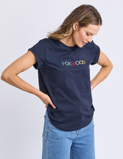 Confetti tee Navy