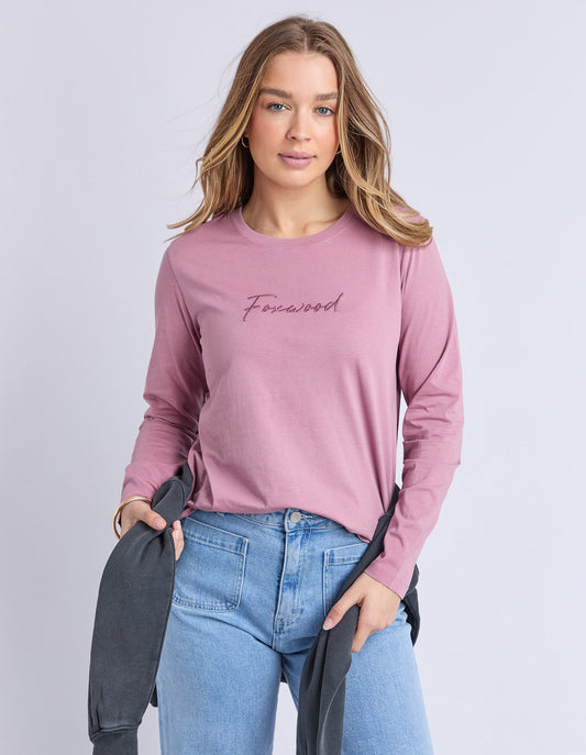Signature L/S tee