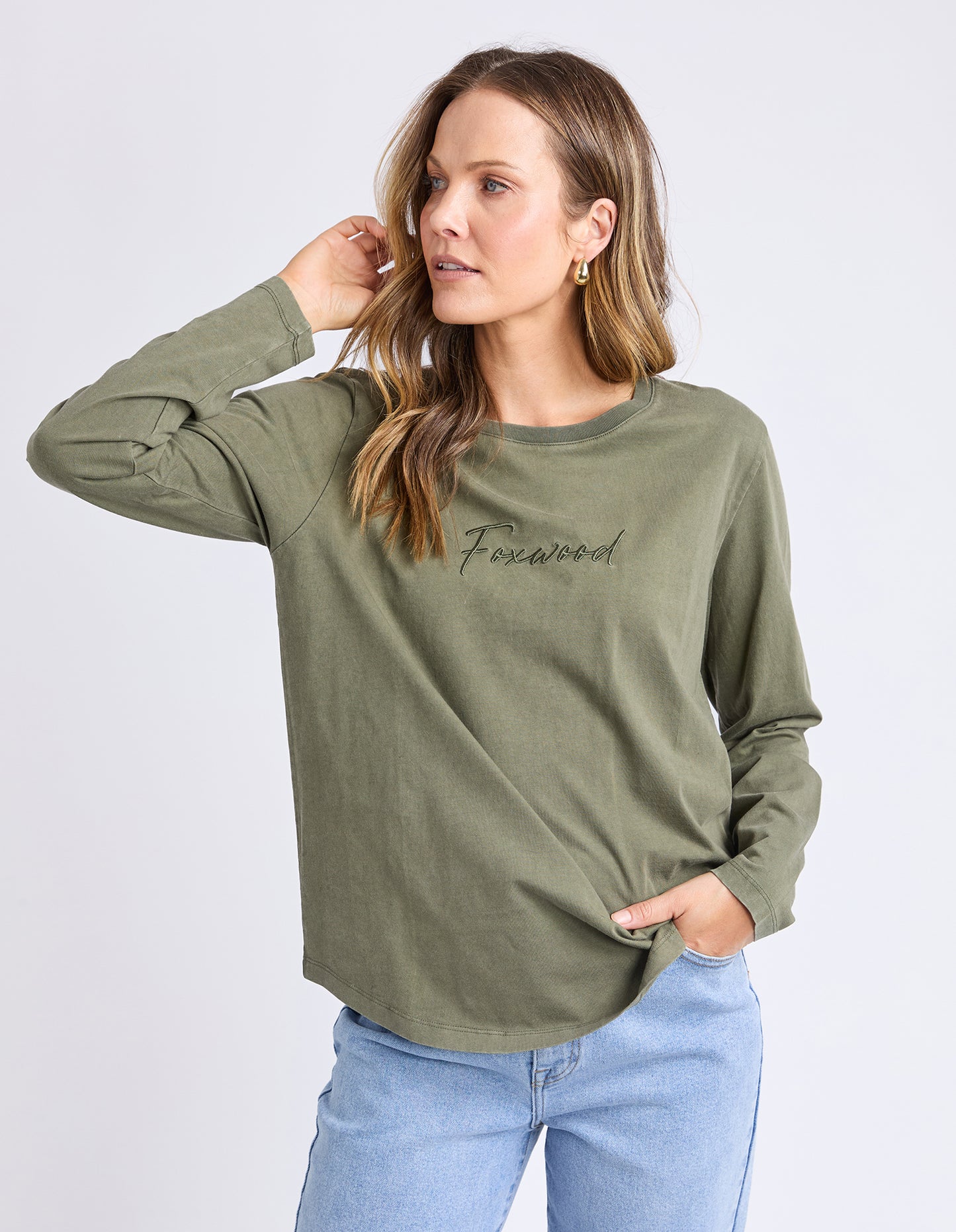Signature L/S tee