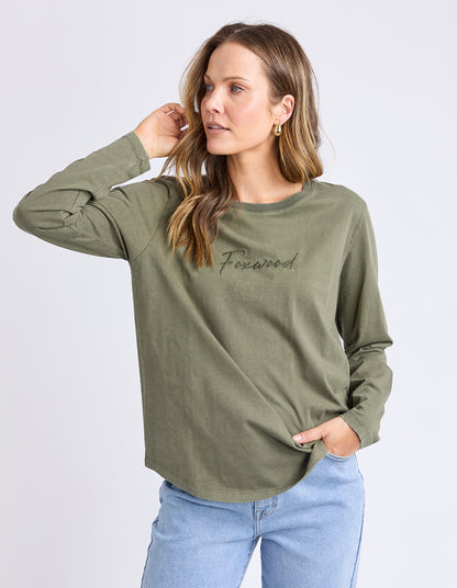 Signature L/S tee