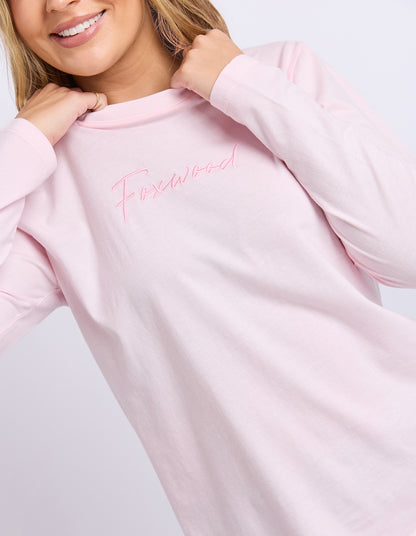 Signature L/S tee