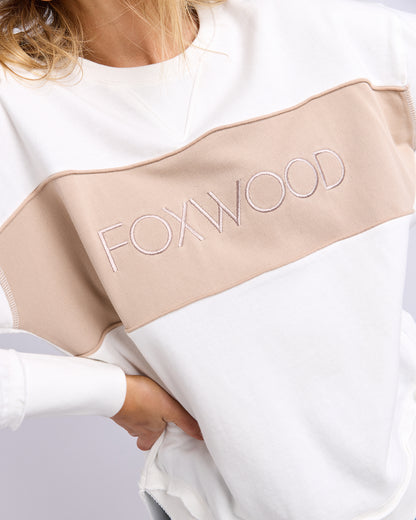 Simplified Tonal Crew - Vintage White